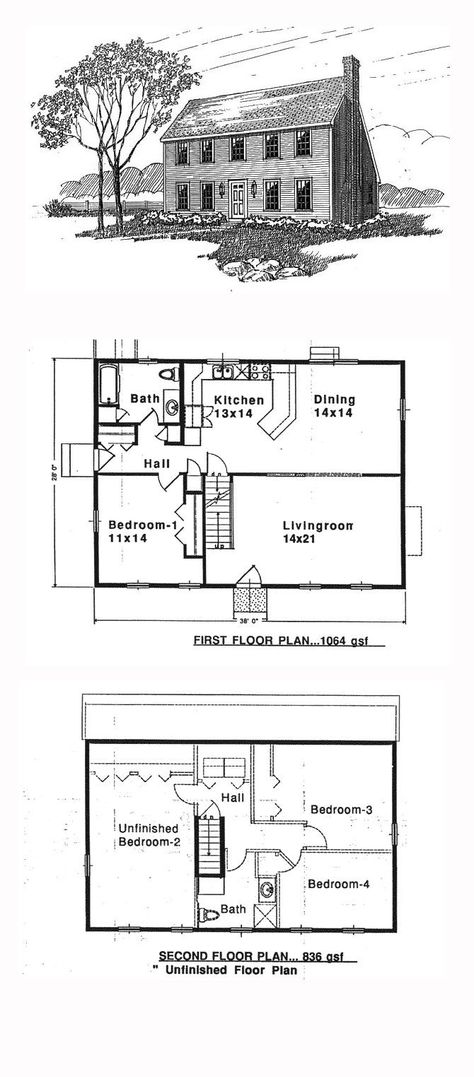 Salt Box House Plans, Saltbox House Plans, Cob House Plans, Salt Box House, Saltbox House, Guest Bedroom Remodel, Kids Bedroom Remodel, Trendy House, Small Bedroom Remodel