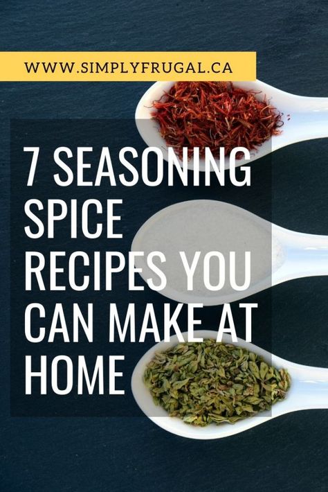 Recipes Archives - Simply Frugal Home Made Spices, Italian Seasoning Recipe, Homemade Curry Powder, Make Taco Seasoning, How To Make Home, Curry Seasoning, Homemade Ranch Seasoning, How To Make You, Jamaican Jerk Seasoning