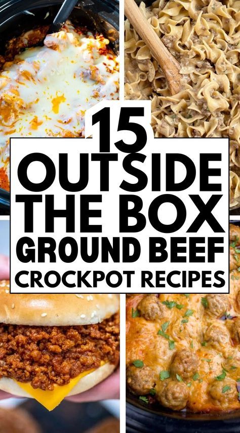 15 Easy Ground Beef Recipes for the Slow Cooker Ground Meat Crock Pot Recipes, Ground Beef Slow Cooker Recipes Healthy, Slow Cook Ground Beef Recipes, Crockpot Ground Recipes Beef, Hamburger Meat Recipes Crockpot Easy, Ground Beef Slow Cooker Meals, Recipes With Ground Beef Crockpot, Cook Ground Beef In Crock Pot, Crock Pot Ground Beef Recipes Easy