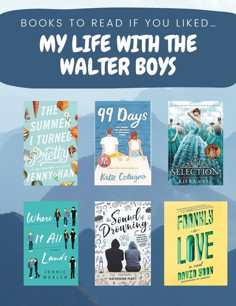 My Life With The Walter Boys Book, Love Triangle Books, Books For Teen Boys, Good Books To Read, Walter Boys, Books Recommendations, Kiera Cass, Read List, Good Romance Books