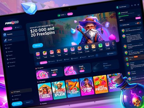 Casino Gambling Slots by Paws Designs on Dribbble Casino Design, Paw Design, Creative Professional, Mood Boards, Global Community, Banners, Website Design, Slots, Casino