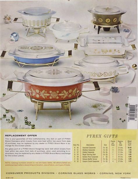 Vintage Pyrex ad promos with cradles Pyrex Display, Vintage Pyrex Patterns, Pyrex Vintage Rare, Pyrex Patterns, Corelle Dinnerware, Corning Glass, Pyrex Collection, Vintage Dishware, Vintage Baking