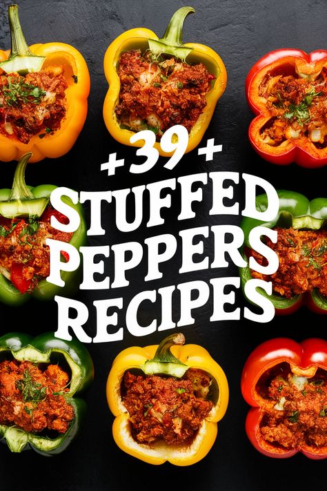 39+ Quick Stuffed Peppers Recipes That Will Make Dinner a Breeze and Delight Your Taste Buds!... Stuffed peppers are a fun and tasty way to make dinner easy and delicious!... These quick recipes are perfect for busy nights. Fill them with rice beans cheese or veggies for a meal everyone will love. Say goodbye to boring dinners and hello to flavor-packed stuffed peppers!... Enjoy your cooking adventure!... https://ostrali.com/foodr/stuffed-peppers-recipes Couscous Stuffed Peppers, Stuffed Peppers Recipes, Feta Stuffed Peppers, Buffalo Chicken Stuffed Peppers, Stuffed Peppers Beef, Stuffed Peppers With Rice, Vegetarian Stuffed Peppers, Bell Pepper Recipes, Rice Beans