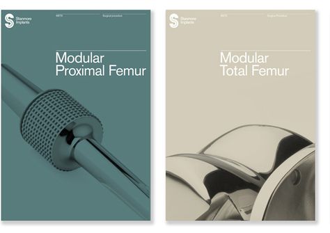 Stanmore Implants brochure covers. Dominic Lippa Elegant Brochure, Elegant Brochures, Typo Logo Design, Catalogue Layout, Brochure Cover Design, Graphic Design Brochure, Brochure Layout, Brochure Cover, Publication Design