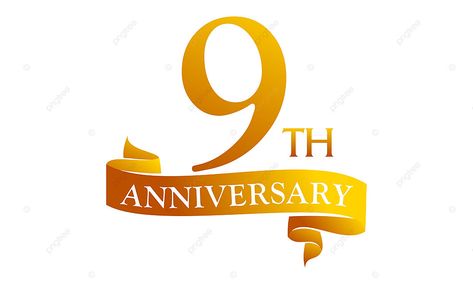 9 Anniversary, Anniversary Banner, 9th Anniversary, Marriage Anniversary, Vector Png, Png Clipart, Png Image, Stock Footage, Png Images