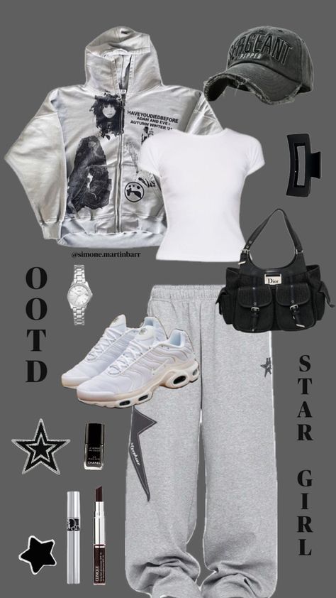 #ootd #stargirl #sweatpant #outfit #fashion Cool Outfit Ideas, Cool Outfit, Fashion Diy, Diy Hacks, Youtube Channel, Outfit Ideas, Sweatpants, Ootd, Stars