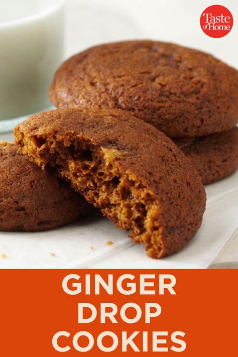 Ginger Bread Biscuits, 100 Cookies Recipe, Soft Ginger Cookies, Gingerbread Cake Recipe, Ginger Cookie Recipes, Molasses Cookies Recipe, Drop Cookie Recipes, Ginger Molasses Cookies, Ginger Bread Cookies Recipe