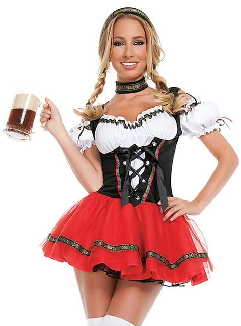 Wench Costume, Teenager Party, Beer Maid, Oktoberfest Outfits, Oktoberfest Costume, Oktoberfest Outfit, Costume Noir, Beer Girl, Halloween Party Outfits