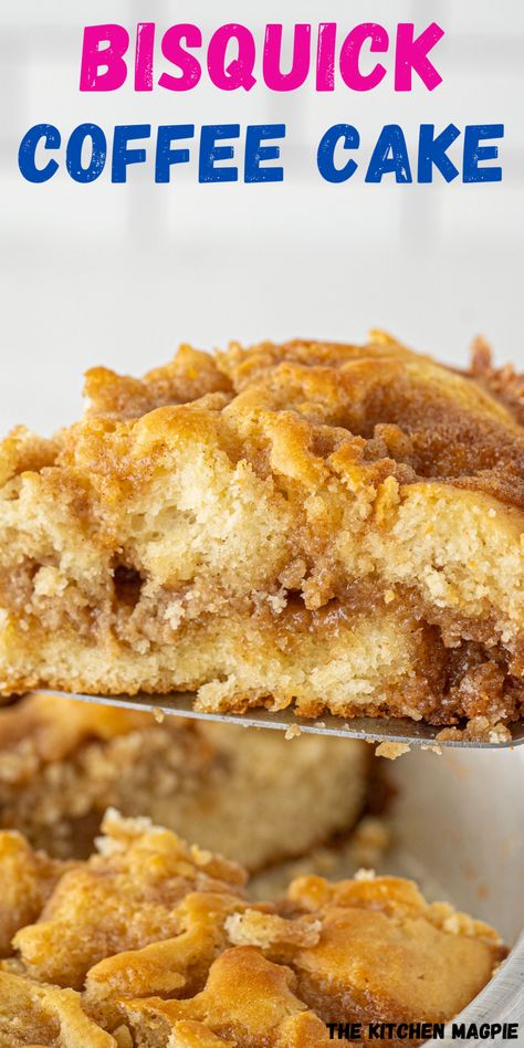 Bisquick Coffee Cake, Bisquick Coffee Cake Recipe, Bisquick Recipes Breakfast, Bisquick Mix Recipe, Baking Mix Recipes, Breakfast Coffee Cake, Coffee Cake Recipes Easy, Coffee Cake Muffins, Cinnamon Coffee Cake