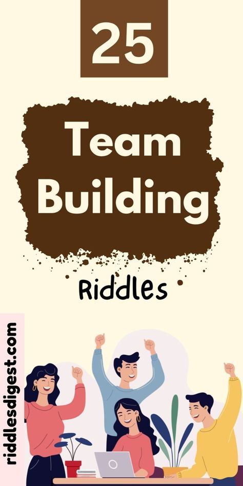 Boost your team's synergy with these 25+ Team Building Riddles! Perfect for fostering collaboration and creativity, these riddles will challenge your team and bring everyone closer. Ready to strengthen your teamwork? Discover more on our blog Meeting Ice Breakers, Team Building Activities For Adults, Team Building Challenges, Riddle Puzzles, Fun Team Building Activities, Morale Boosters, Tricky Riddles, Team Building Games, Best Riddle