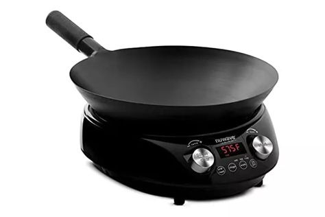 NuWave Mosaic Precision Induction Wok Review Wok Stove, Electric Wok, Carbon Steel Wok, Wok Cooking, Cast Iron Wok, Smart Oven, Cooking Temperatures, Scrumptious Desserts, Electric Stove