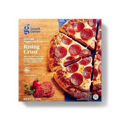 Read reviews and buy Self-Rising Crust Uncured Pepperoni Frozen Pizza - 30oz - Good & Gather™ at Target. Choose from contactless Same Day Delivery, Drive Up and more. Target Food, Pizza Style, Desktop Publishing, Grocery Foods, Frozen Pizza, Delicious Pizza, Pizza Crust, Frozen Food, Food Shop