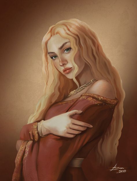 Cersei Lannister Aesthetic, Lannister Aesthetic, Cercei Lannister, Lannister Art, Cersei And Jaime, Game Of Thrones Artwork, Targaryen Art, Asoiaf Art, Song Of Ice And Fire