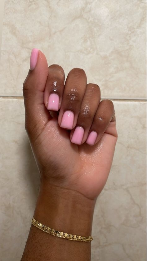 Russian Acrylic Nails, Summer Nails 2024 Black Women, Powder Natural Nails, European Manicure, Russian Mani, Shellac Gel Nails, Short Square French Tip, Preppy Nails, Natural Nails Manicure