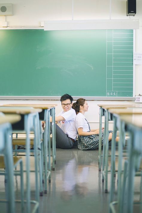 School Prewedding, Ide Prewedding, Graduation Couple, School Couple, School Photoshoot, Singapore School, Romantic Love Story, Hong Kong Wedding, Good Morning Ladies