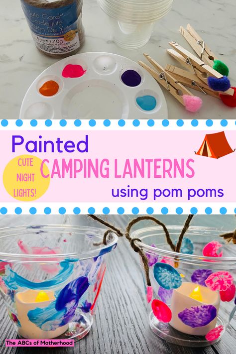 Camping Theme Art For Toddlers, Camp Themes Summer, Camping Theme Crafts For Toddlers, Camping Crafts For Kids Preschool, Light Crafts For Toddlers, Camp Firelight Vbs Games, Camping Light Table Activities, Lantern Craft Preschool, Toddler Camping Theme