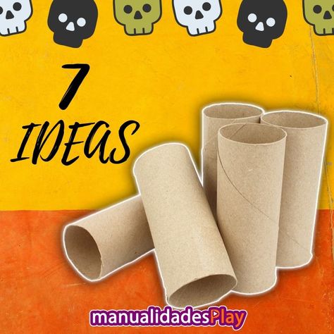 Vamos a aprender cómo hacer 7 ideas para Halloween. Para ello busca rollos de papel higiénico y ponte manos a la obra.  Estas siete ideas son manualidades ideales para hacer con niños y posteriormente usarlas como decoración en Halloween. No te lo pierdas y entra en el enlace, en él te enseñamos paso a paso como hacer cada una de ellas. ¿Te animas a descubrirlas? Ideas Para Halloween, Toilet Paper Roll, Halloween Diy, Toilet Paper, Halloween, Instagram, Halloween Crafts