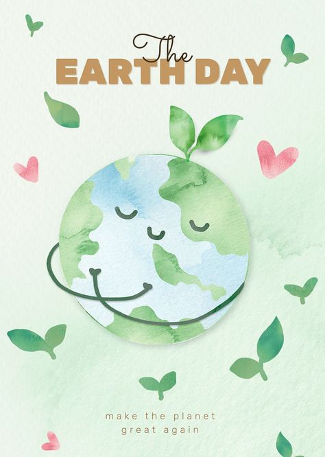 World Earth Day Poster, Environment Day Poster Ideas, Poster Environment, Save Earth Posters, Earth Day Poster, Earth Day Images, Environment Poster, Environmental Posters, Earth Day Posters