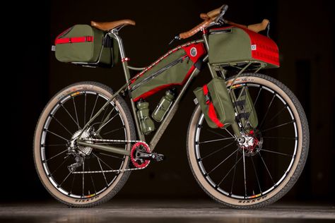 2017 NAHBS: Vlad Cycles Dirt Tourer with Andrew the Maker Bags | The Radavist Bikepacking Bags, Touring Bicycles, Leather Bicycle, Custom Saddle, Road Bike Women, Pedal Power, Cool Bike Accessories, Bicycle Maintenance, Touring Bike