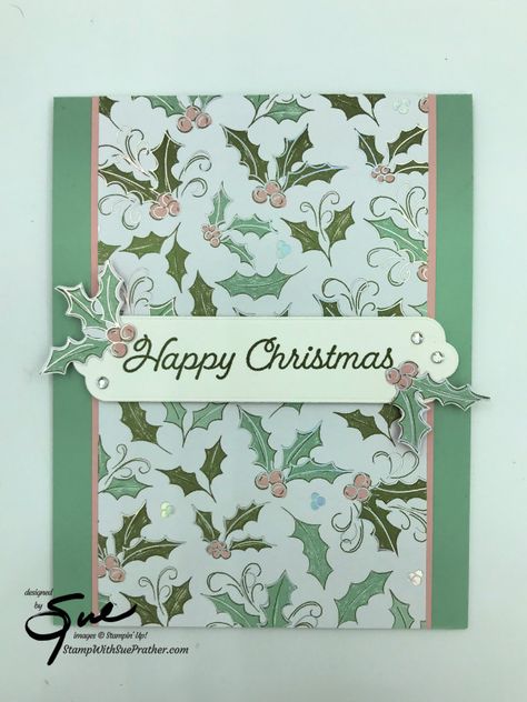 Bride Card, Happy Holiday Cards, Stampin Up Christmas Cards, Stampin Up Christmas, Designer Series Paper, Christmas Cards To Make, Thanksgiving Cards, Holiday Catalog, Card Layout