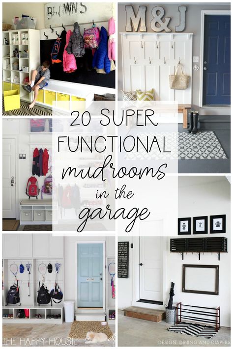 Top 10 Posts of 2018 Huge Mudroom, Garage Drop Zone, Garage Laundry Area, Carport Storage, Functional Garage, Mudroom Inspiration, Mud Room Garage, Garage Entryway, Garage Mudroom