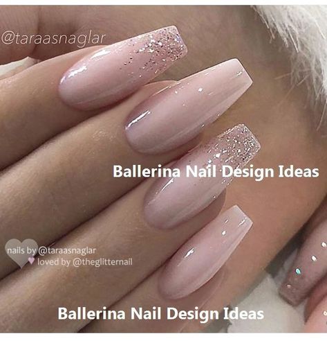 Nail Art Ballerina, Ballerina Nail Art, Ballerina Nails Designs, Ballerina Nail, Art Ballerina, Nail Design Ideas, Ballerina Nails, Winged Liner, Glam Nails