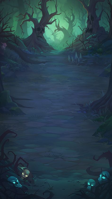 Background For Mobile, Game Background Art, Forest Games, Creepy Games, Dark Landscape, Fantasy Background, Forest Background, Scenery Background, Game Ui Design