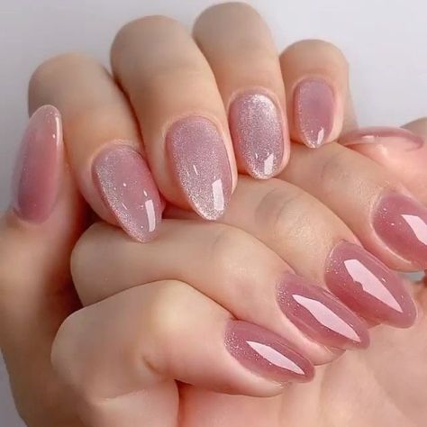 Asian Nails, Cat Eye Nails, Manicure Ideas, Pink Nail, Classy Nails, Chic Nails, Valentines Nails, Nude Nails, Nail Manicure