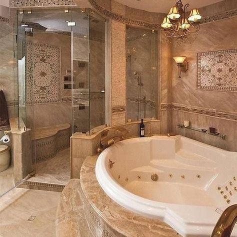 Bathtub Ideas, Casa Vintage, Jacuzzi Tub, Jetted Tub, Dream House Rooms, Bathroom Spa, Bathroom Design Luxury, Dream Bathrooms, Dream House Interior