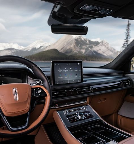 Lincoln Aviator interior Lincoln Cars Luxury, Lincoln Suv, Meg 2, Lincoln Aviator, Mom Car, Lincoln Cars, Lincoln Navigator, Car Ideas, Classy Cars