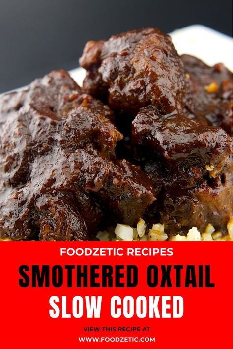 Oxtail Slow Cooker, Oxtail Recipes Crockpot, Oxtail Recipes Easy, Cooking Oxtails, Oxtail Recipe, Ox Tail, Oxtail Stew, Beef Cow, Oxtail Recipes