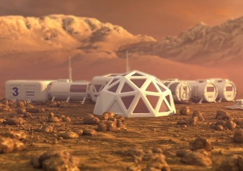 Mars colony Mars Colony, Space Colony, Back To The Moon, Mars Planet, Spacex Starship, Mission To Mars, Planets Art, Red Planet, Space Travel