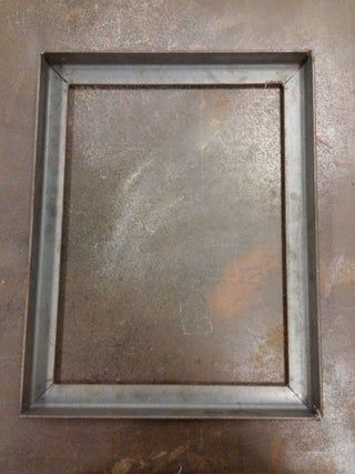 How to Do Metal Miter Joints (making Picture Frame) : 8 Steps (with Pictures) - Instructables Welded Picture Frame, Metal Frame Art, Large Outdoor Wall Decor, Diy Metal Frame, Metal Mirror Frame, How To Cut Metal, Texture References, Industrial Frame, Metal Photo Frame