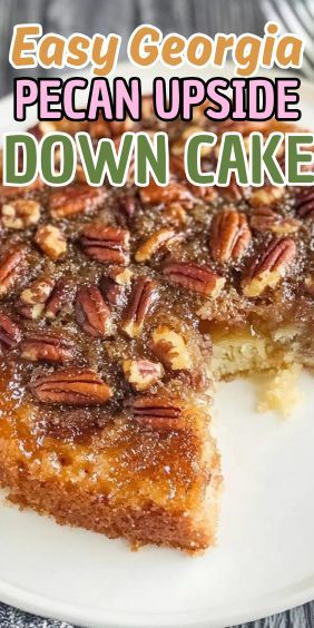 If you’re looking for a stunning dessert that’s as delicious as it is beautiful, look no further than this Easy Georgia Pecan Upside Down Cake. This cake features a caramelized… Pecan Upside Down Cake, Pecan Pie Cake, Homemade Biscuits Recipe, Southern Cake, Pecan Pie Easy, Pecan Cake, Special Desserts, Homemade Cake Recipes, Homemade Biscuits