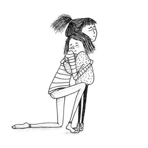 Family Hug Illustration, Mother Daughter Art Sketch, Mom Hugging Daughter, Mother Daughter Hug, Mother Daughter Drawing, Mother And Daughter Illustration, Mother And Daughter Drawing, Hugging Drawing, Kids Hugging