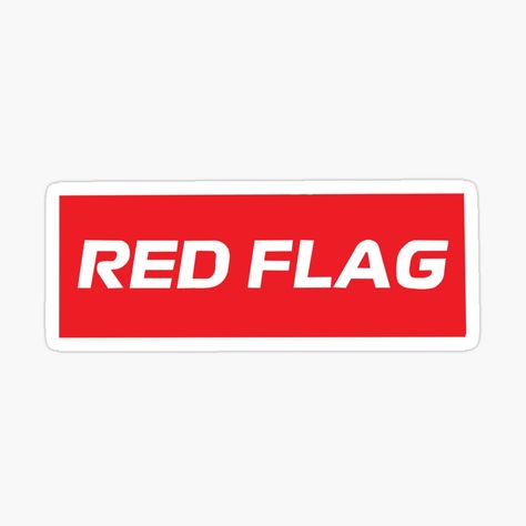 Get my art printed on awesome products. Support me at Redbubble #RBandME: https://www.redbubble.com/i/sticker/Red-Flag-by-prettynight/161911550.EJUG5?asc=u F1 Flags, F1 Journal, Stickers F1, F1 Stickers, Williams Racing, Racing Stickers, Flag Sticker, Red Bubble, Red Flag