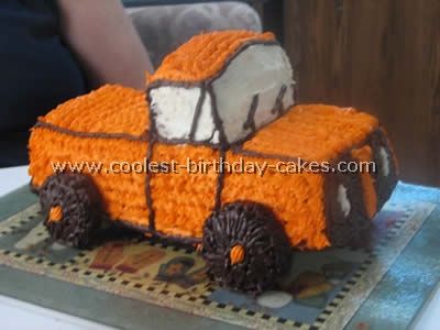 Birthday Cake For Men Easy, Birthday Cake For Men, Cake For Men, Easy Cake Recipe, Truck Birthday Cakes, Truck Cake, Diy Birthday Cake, Truck Cakes, Homemade Birthday Cakes