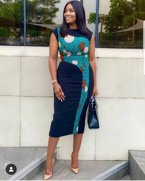 Gowns For Ladies, Corporate Gowns, Ankara Short Gown Styles, Corporate Dress, Short African Dresses, African Fashion Ankara, Office Dresses For Women, Short Gowns, African Print Dresses