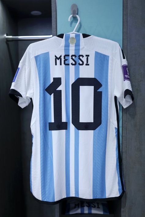 Argentina Messi, Messi World Cup, World Cup Shirts, World Cup Jerseys, 2022 World Cup, Sport Shirt Design, Messi Argentina, Football Uniform, Messi 10