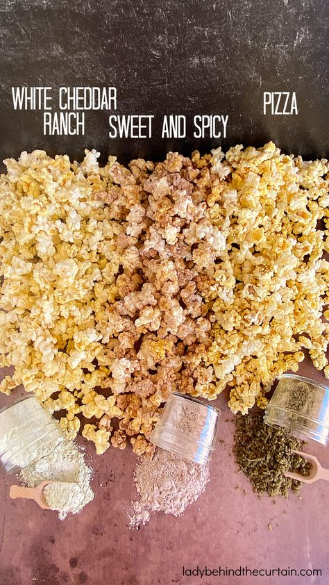 Three Homemade Popcorn Seasoning Recipes