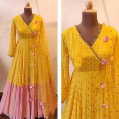 Yellow Anarkali, Lehenga Indian, Indian Bridesmaid Dresses, Indian Bridesmaids, Designer Anarkali Dresses, Long Gown Design, Designer Gown, Anarkali Dress Pattern, Long Dress Design