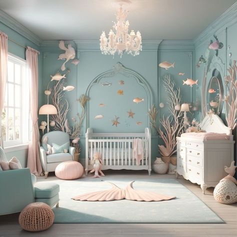 #diy #mossrugs #bathmats #homedecor #interiordesign #sustainableliving #outdoorstyle #upcyclingtips #mossart #handmadehome Pink Ocean Bedroom, Pink Ocean Nursery, Ocean Themed Nursery Girl, Ocean Toddler Room, Sea Turtle Nursery Theme, Under The Sea Bedroom Ideas, Mermaid Theme Bedroom, Girl Ocean Nursery, Mermaid Nursery Baby Girl