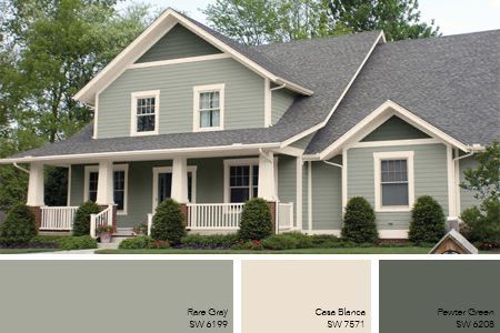 Small House Colors Exterior Paint, Exterior Paint Combinations, Exterior Paint Color Combinations, Grey Exterior House Colors, Best Exterior Paint, House Paint Color Combination, Greige Paint, Clay House, Exterior House Paint Color Combinations