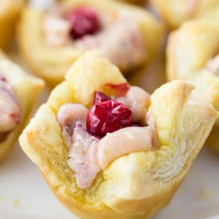 Sweet Cream Cheese Cranberry Tartlets - The Cozy Cook