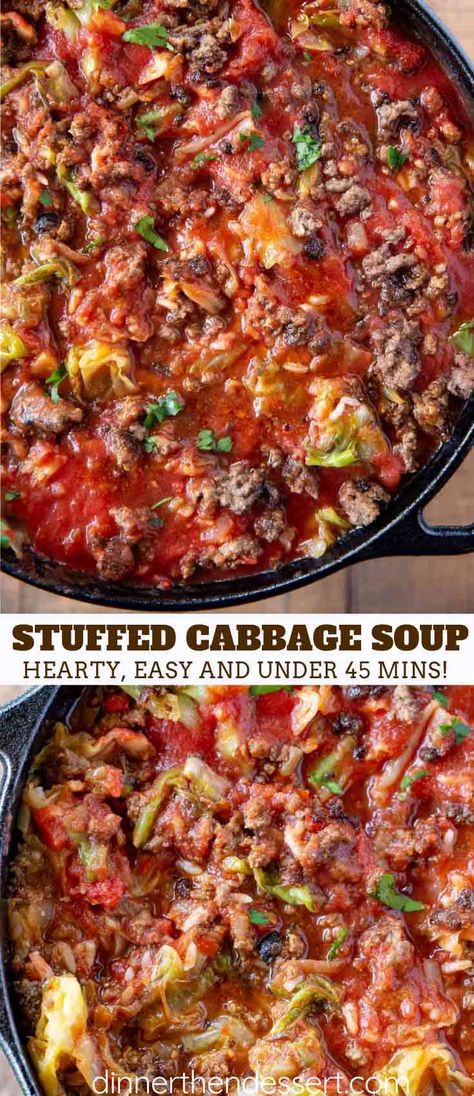 Stuffed Cabbage Soup, Cabbage And Rice, Cabbage Soup Crockpot, Ground Beef Cabbage, Cabbage Soup Diet Plan, Soup Cabbage, Cabbage Soup Diet Recipe, Dinner Soup, Ground Beef And Cabbage