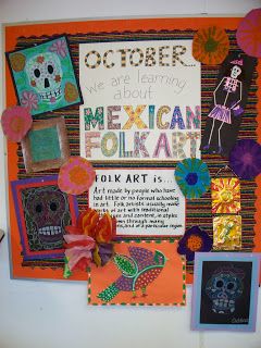 Creating Art: Mexican Folk Art Art From Mexico, Mexican Art Ideas, Multicultural Art, Hispanic Heritage Month Activities, Hispanic Art, Fall Art Projects, Day Of The Dead Art, Spanish Art, Latin American Art