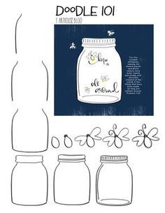 Doodles Journal, Lighting Bugs, Bugs Drawing, Lightning Bugs, Jar Of Hearts, Jar Art, Bible Coloring Pages, Bullet Journal Notebook, Bullet Journal Lettering Ideas