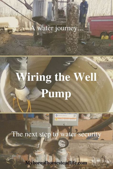 wiring the well pump, well plumbing , installing well, well pressure switch wiring all add to water security Water Well House, Well Pump Cover, Water Security, Water Well Drilling, Animal Ideas, Pump House, Well Drilling, Well Water, Homestead Living