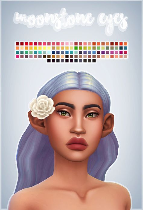 Moonstone Eyes I was really in the mood to make some eyes and I, of course, got carried away with the swatches again. I’ve included a face paint option for those who don’t want the non-defaults... Moonstone Eyes, Cc Skin, Cc Makeup, Cc Shopping, Sims 4 Cc Eyes, Female Accessories, The Sims 4 Skin, Makeup Cc, Cc Furniture