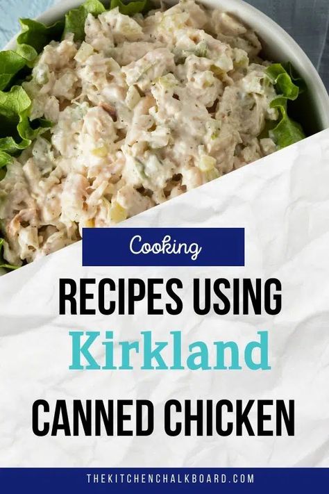 Canned Turkey, Ww Canned Chicken Recipes, Ideas For Canned Chicken, Canned Chicken Ideas, Can Chicken Recipes Healthy, Chicken Salad From Canned Chicken, Things To Make With Canned Chicken, Costco Can Chicken Recipes, Flaked Chicken Recipes Canned